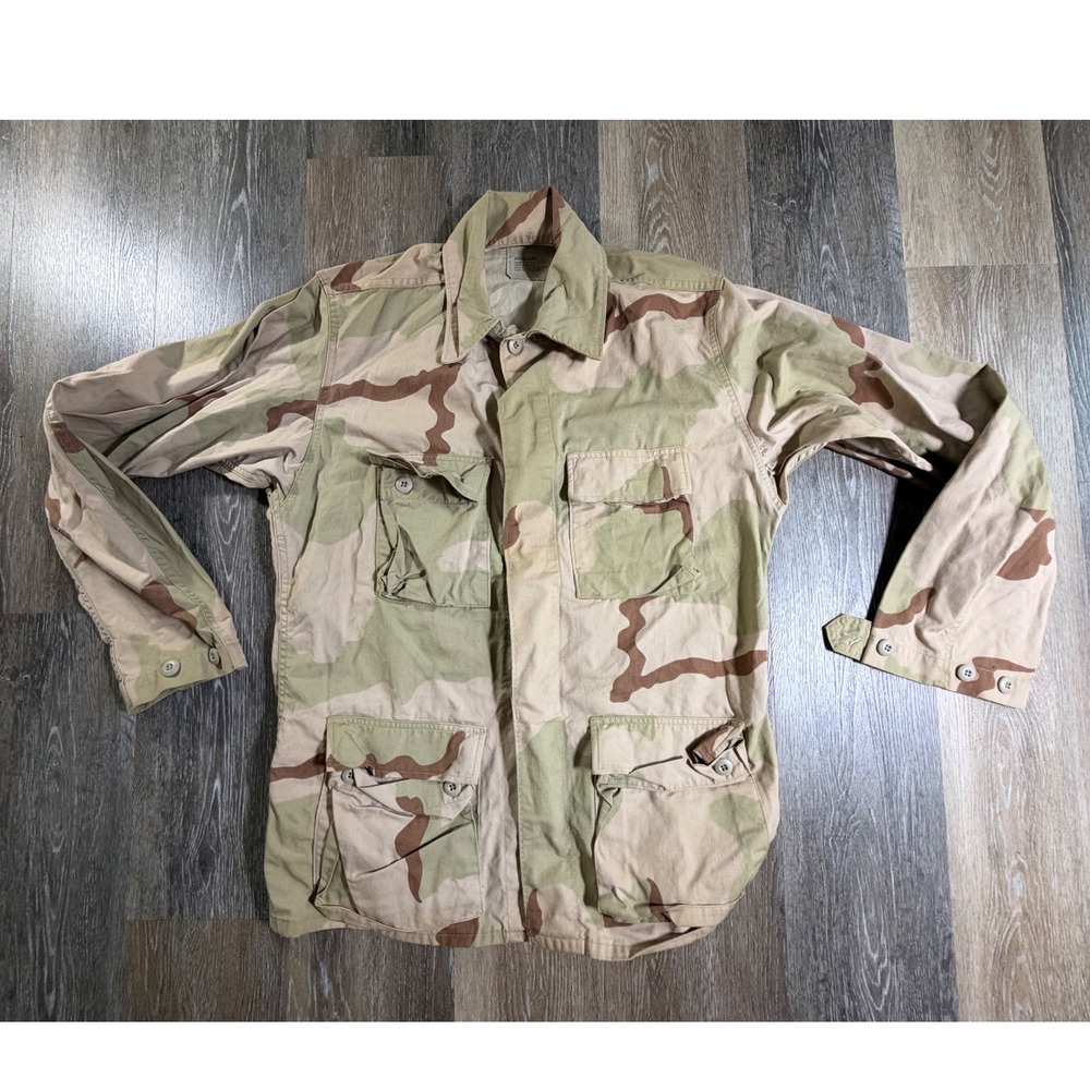 Military Surplus Combat Coat Mens Medium Long Tan 3 Color Desert Camo Ripstop
